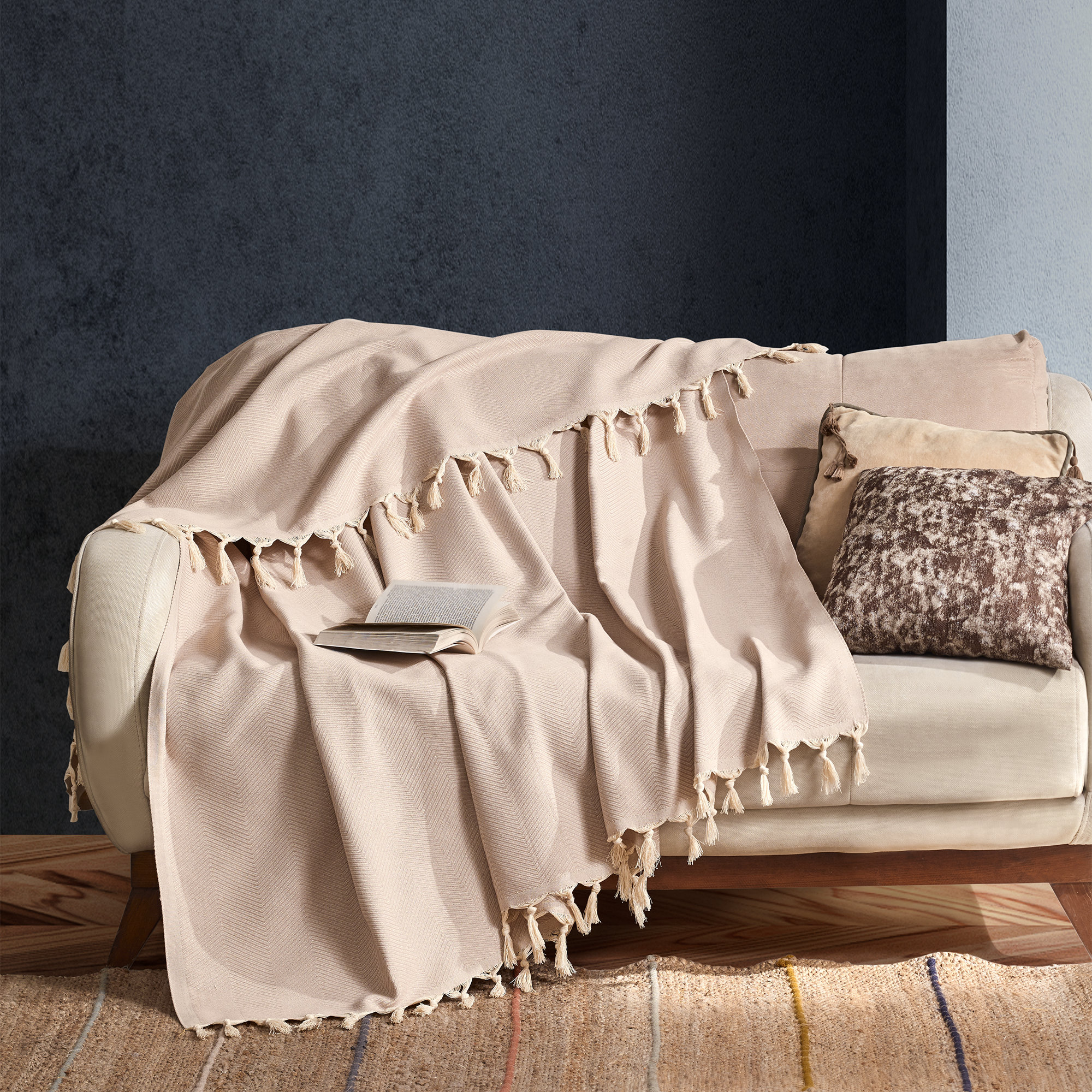 Beige blanket hotsell