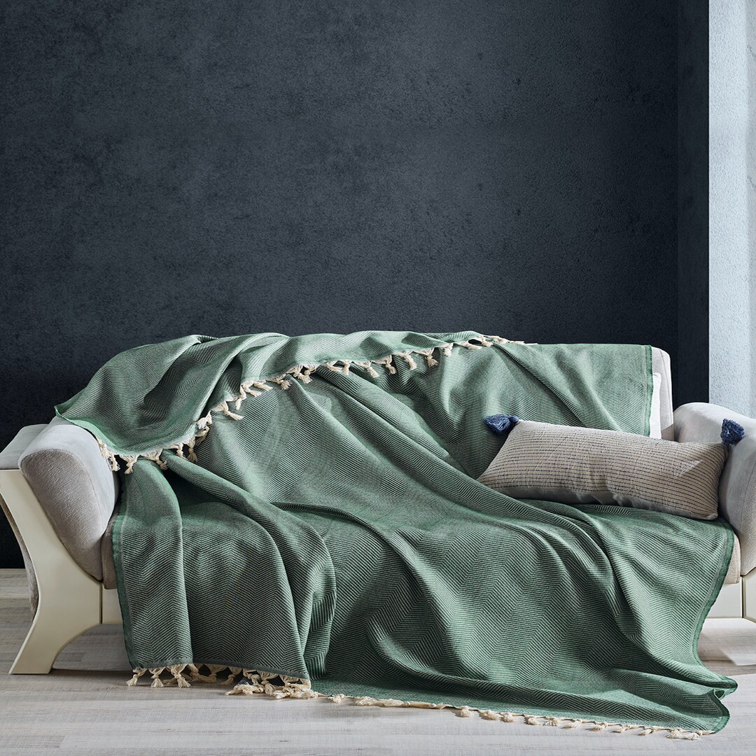 Green Throw Blanket Sofa Throw Bed Throw Green Bedspread Double Sofa