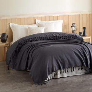 Manta grande de algodón con estampado de espiga, funda para sofá de 2 plazas, manta para cama doble de 200 x 230 cm. imagen 4