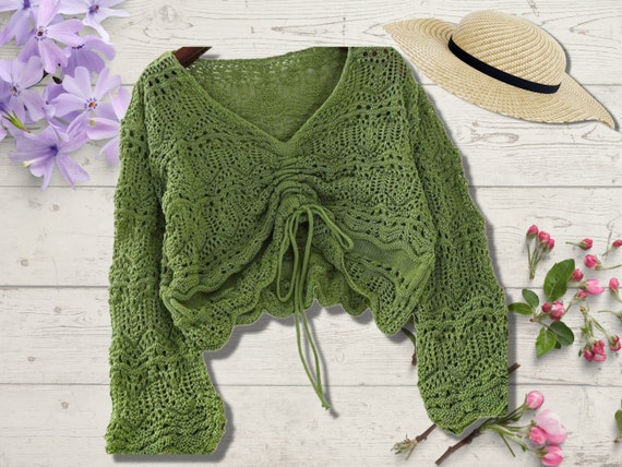 goblincore knitted sweater
