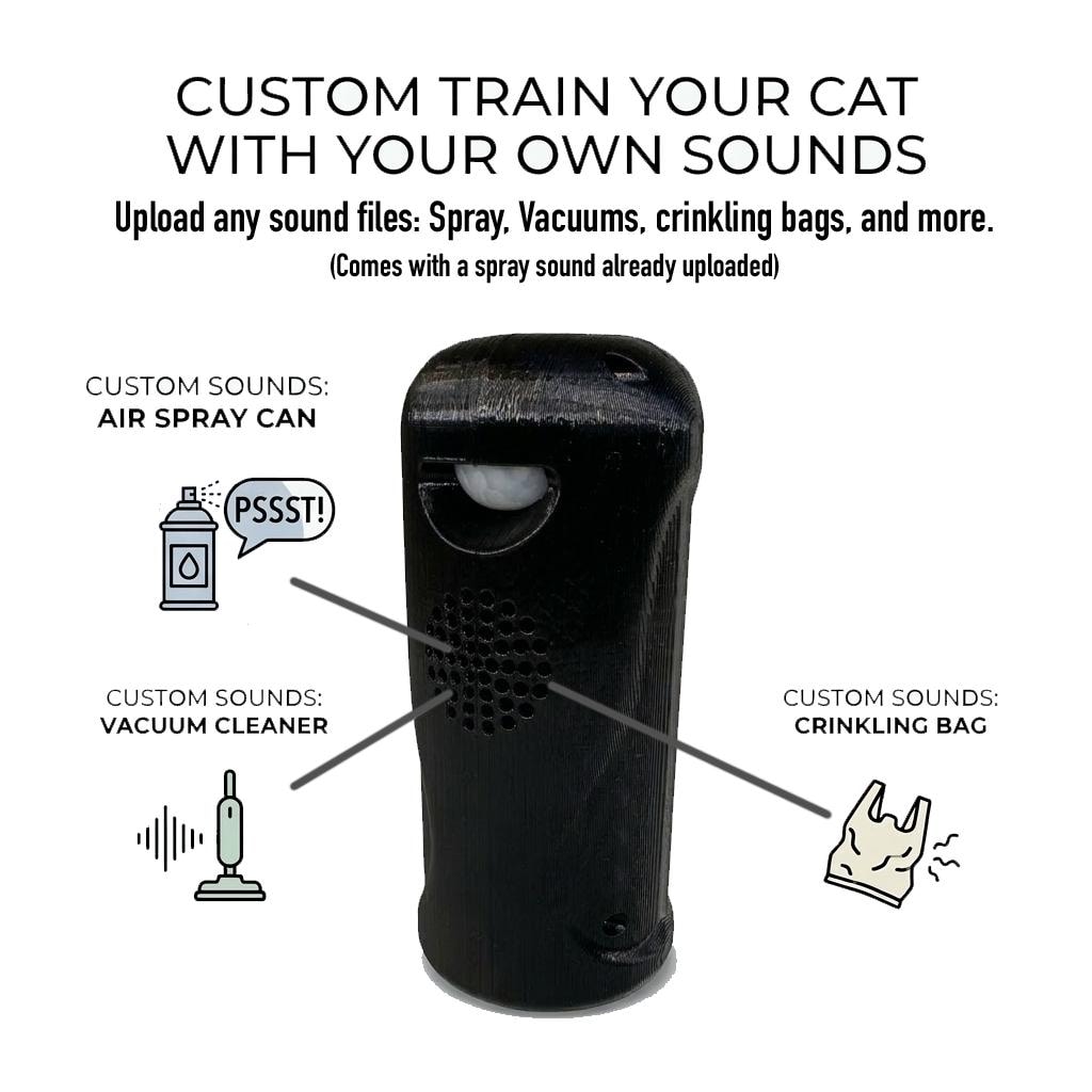 Cat Motion Activated Deterrent – Custom Sound Pet Trainer – USB ...