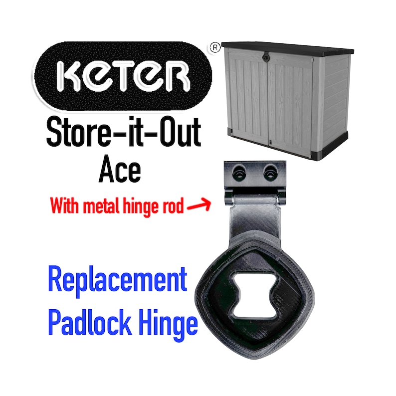 Keter Store it Out ACE Padlock Lock Hinge Replacement Storage Unit STH Part