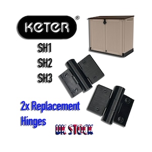 Charnières de rechange pour Keter Store it Out XL SH1 SH2 SH3, 2 pièces image 1