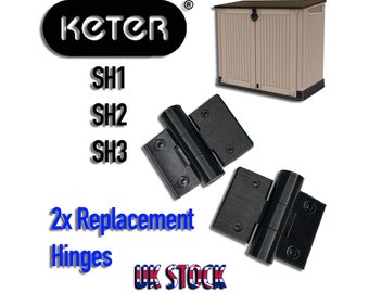 Charnières de rechange pour Keter Store it Out XL SH1 SH2 SH3, 2 pièces