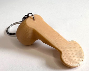 Willy, Penis Shaped Trolley Token, Joke Birthday, Rude, Novelty Gift, Keyring