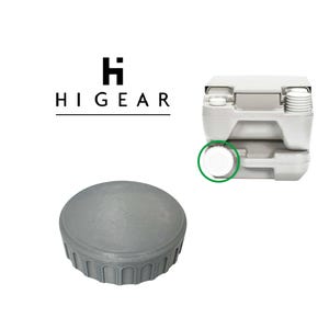 Inodoro portátil con tapa superior DARTMOOR / Hi-Gear de 10 l y 23 l para camping y caravana