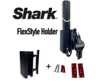 Shark FlexStyle Hair Dryer Stand Wall Mount Cable Storage Holder Black White