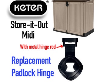 Keter Store it Out Midi avec cadenas, charnière de verrouillage, unité de rangement de remplacement, frais de port gratuits