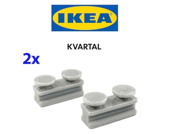 2Pcs IKEA Kvartal Curtain Slider Rail Glider Double Holder Replacement Spares