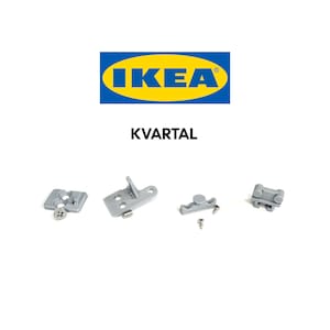 4x IKEA Kvartal Spare Parts with Screws Carrier Reinforced Glider Roller Holder