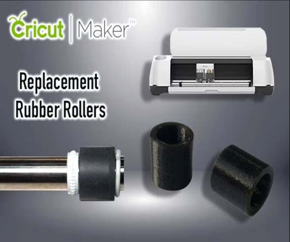 2Pcs Cricut Maker / 2 / 3 Replacement Rubber Rollers Spares Repair DIY