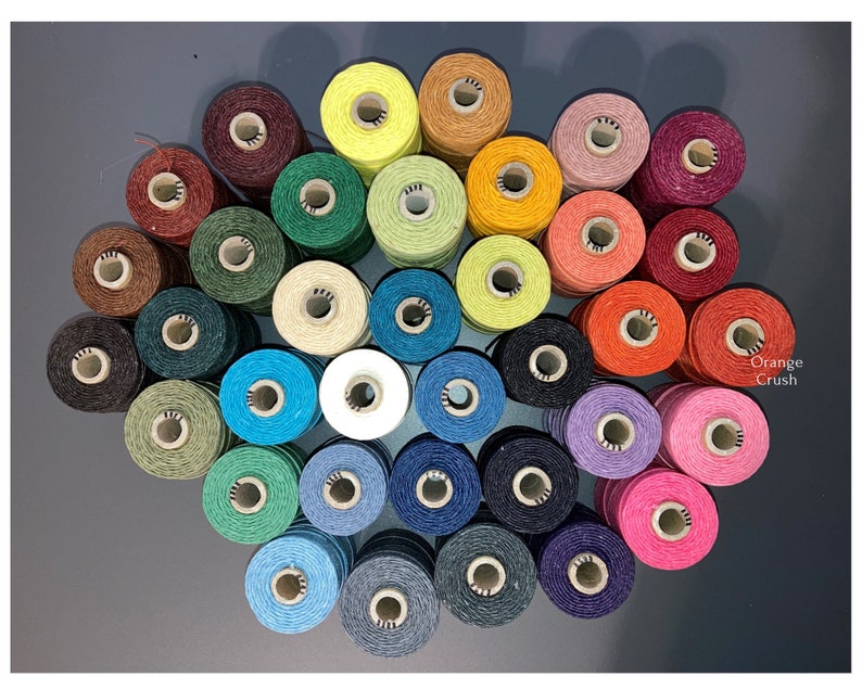 4-ply Waxed Linen Thread 5/10/15 Yards 36 Colors for Book Binding - Etsy