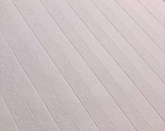 Handmade Paper Pink Embossed Stripe 18" x 24" approx 80-90#