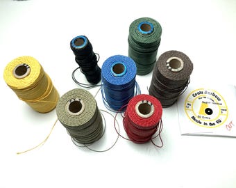 3 Ply UNWAXED Irish Linen Thread 7 Colors Available - Spool SALE!  Selling remaining spools