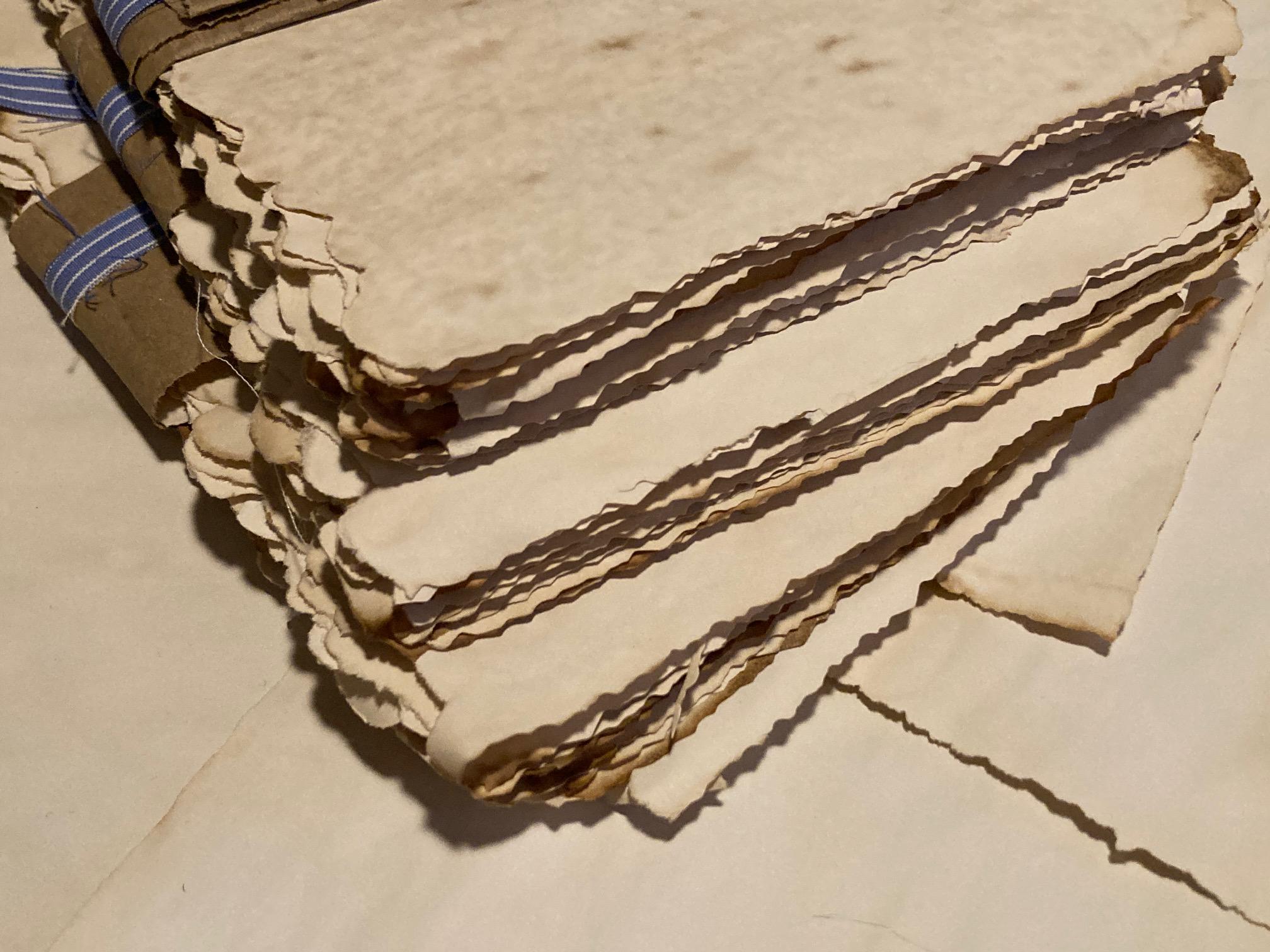 Tea Stained Ripped Paper Distressed Eco-dyed Papers, Antiqued Tea Stained, Hand Torn Pages - Etsy