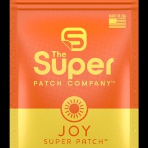 May include: A sealed packet of "JOY SUPER PATCH" with a yellow and orange gradient design. The packet features the text "The Super Patch Company" and "HOPE & HAPPINESS LIKE NEVER BEFORE". It contains 28 patches and is made in the USA.