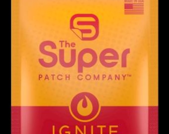 SuperPatch-IGNITE Patch portable sans médicament-Patch bien-être inspiré par l'énergie-Patch pour le soutien du mode de vie actif/Symbole de signal du système nerveux