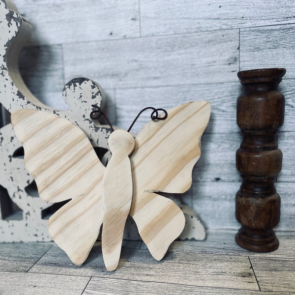 Unfinished Wooden Butterfly Kit