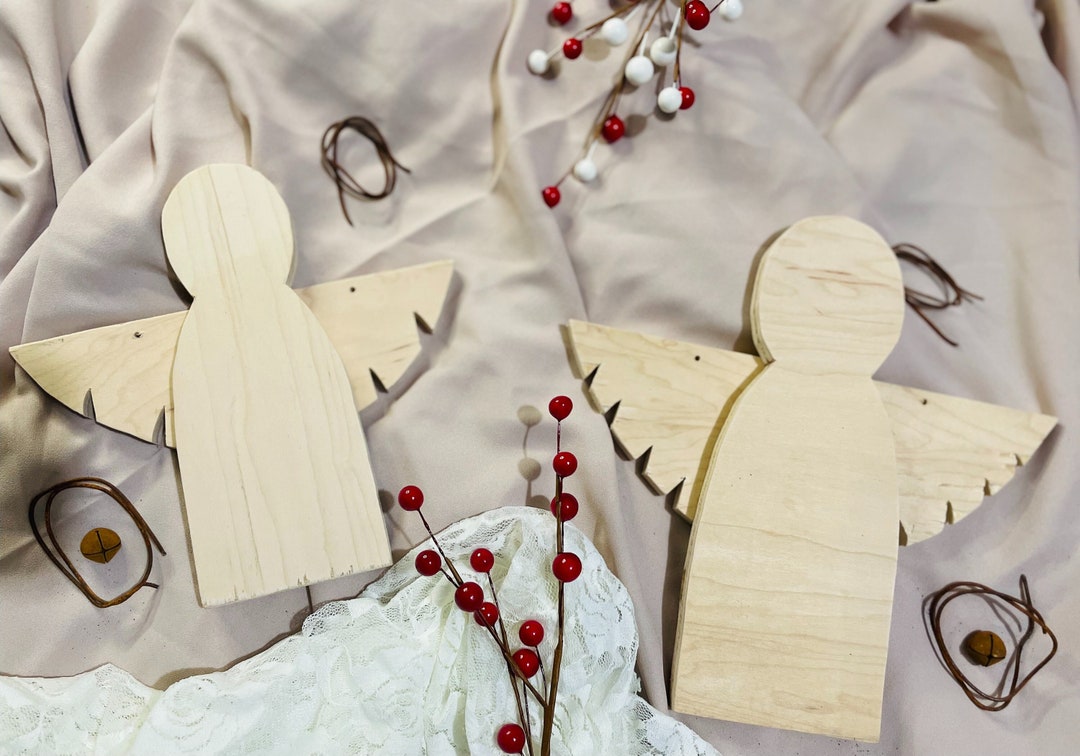 Unfinished Wood Angel Kit - Etsy