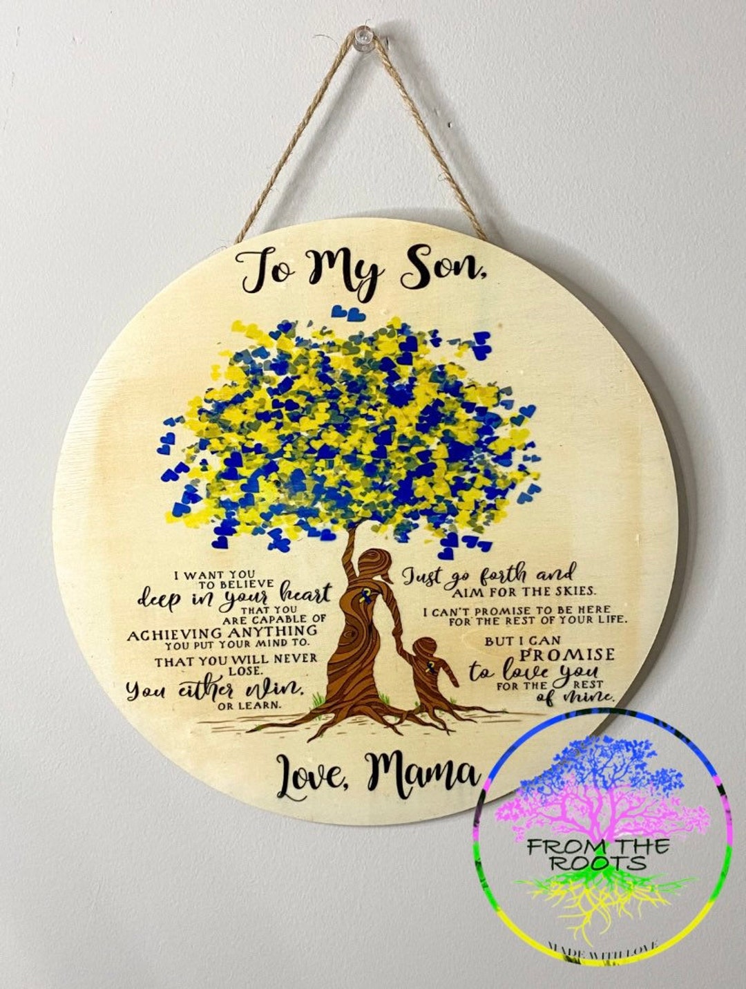 Down Syndrome Tree of Love Wall Decor, Gift, Love Someone With Down ...