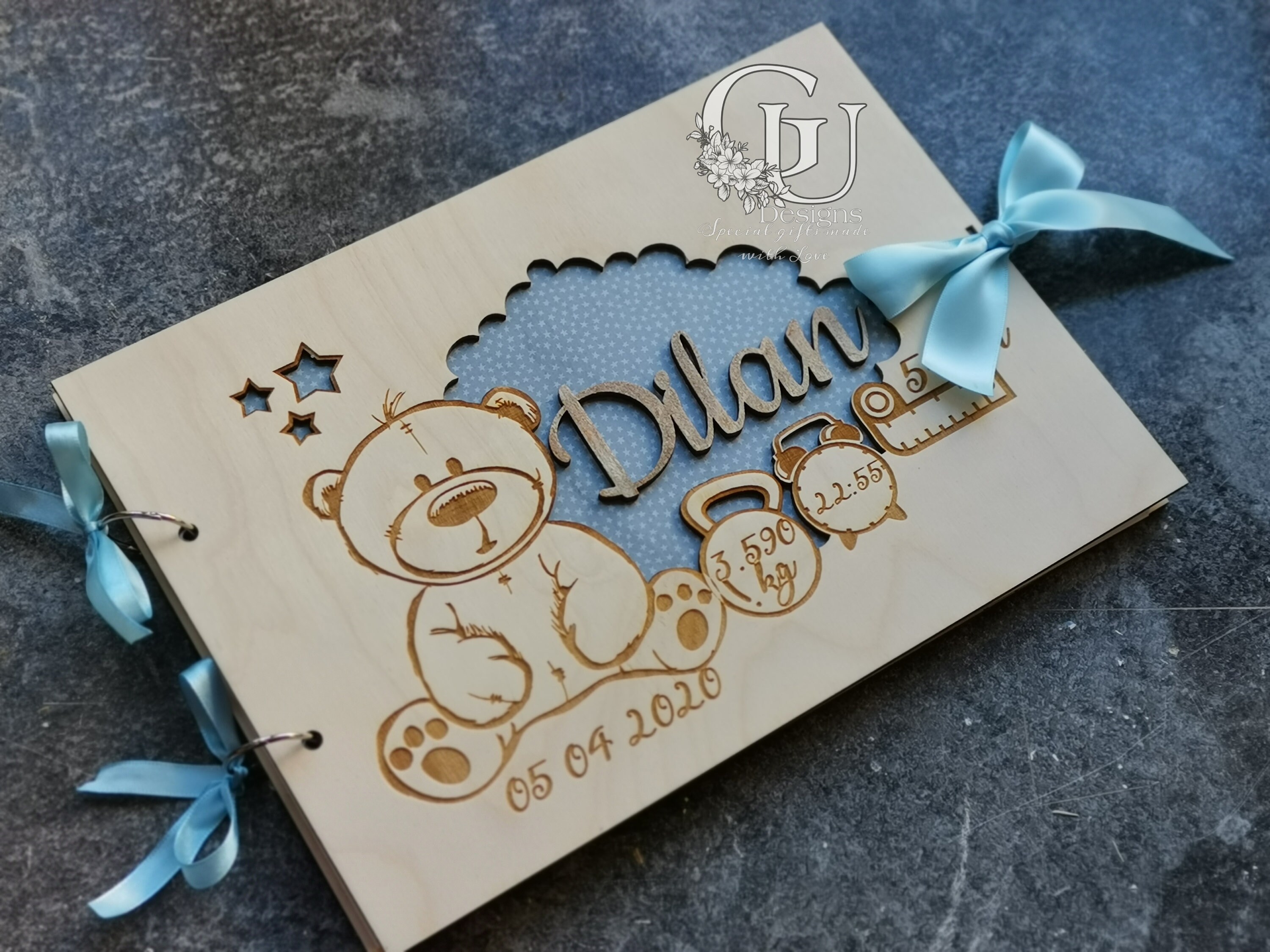 Personalised Photo Album Baby Keepsake Memory Book Baby Etsy