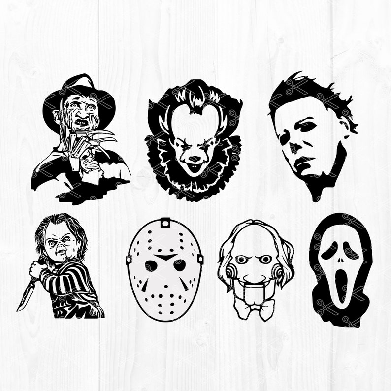 Download Serial Killers Svg Png Eps Dxf Halloween Svg For Cricut And Silhouette Horror Movies Friends Svg Horror Movie Killers Svg Bundle Clip Art Art Collectibles