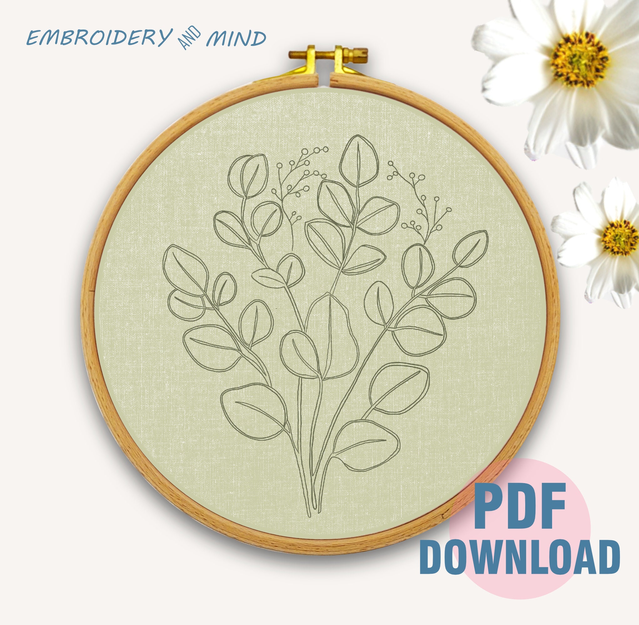 Botanical Embroidery Hoops photo