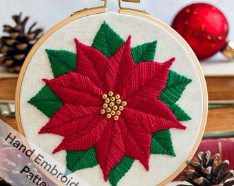 Hand Embroidery Printable Christmas Decor Pattern Template PDF Files Digital Download DIY Project Hoop Art Needle Paint Wall Hanging Gift