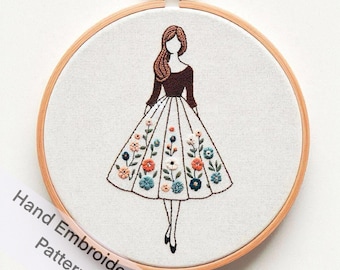 simple hand embroidery designs dress Wild flower hand embroidery design on a white dress? What the dress  pattern ? Stay Tuned!  #handembroiderywork #embroidery  #handwmbroiderydesign #wildflowerembroidery