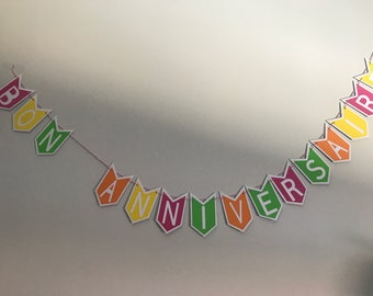 Banner Garland Happy Birthday - Birthday Room Decoration