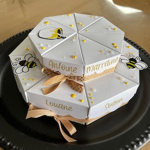 Boites en forme de gâteaux pour bonbons ou friandises