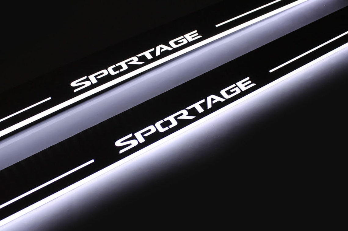 KIA SPORTAGE 4 2015 Illuminated door sills stainless steel Etsy
