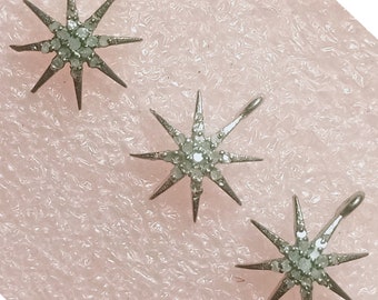 Star burst design micro pave diamond pendant 925 sterling silver  finish beautiful diamond pendant jewelry you choose