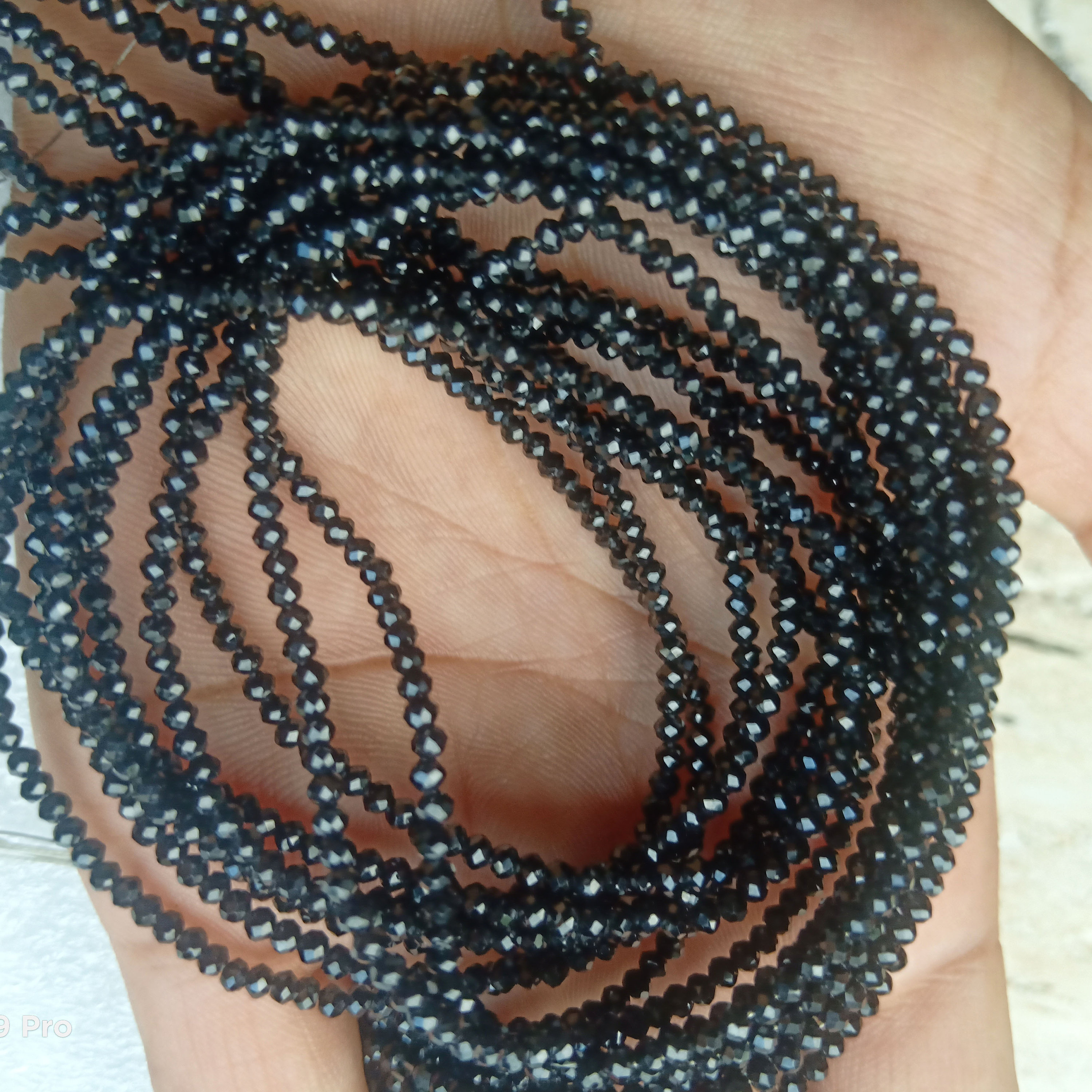 Natural Black Diamond Faceted Beads 1.52.5 MM Diamond Etsy