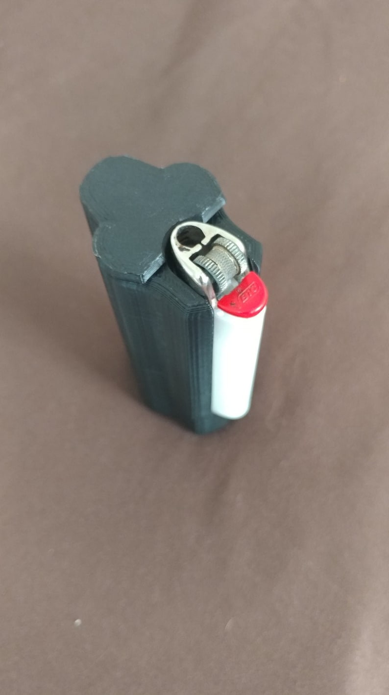 420 Case Midnight Toker Joint Holder Lighter Holder Etsy