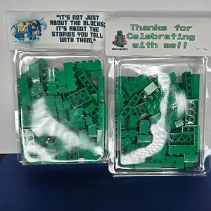 Minecrafter Party Favor Building Block Set – Personalized Topper Option