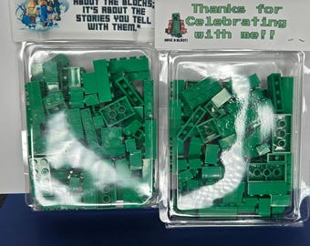 Minecrafter Party Favor Building Block Set – Personalized Topper Option
