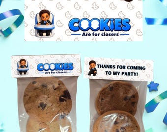 Afro Baby Ceo Treat Bags: Party Favor Goodie Bags with Toppers