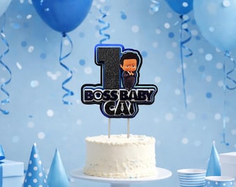 Afro Boss Birthday Custom Cake Topper
