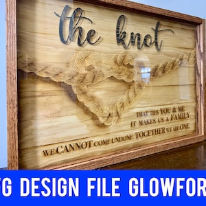 Knot Digital Design File - Glowforge - Laser - Engrave - SVG
