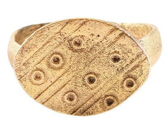 Fine Anglo Saxon Ring, 7th-10th Century AD, Size 8 3/4