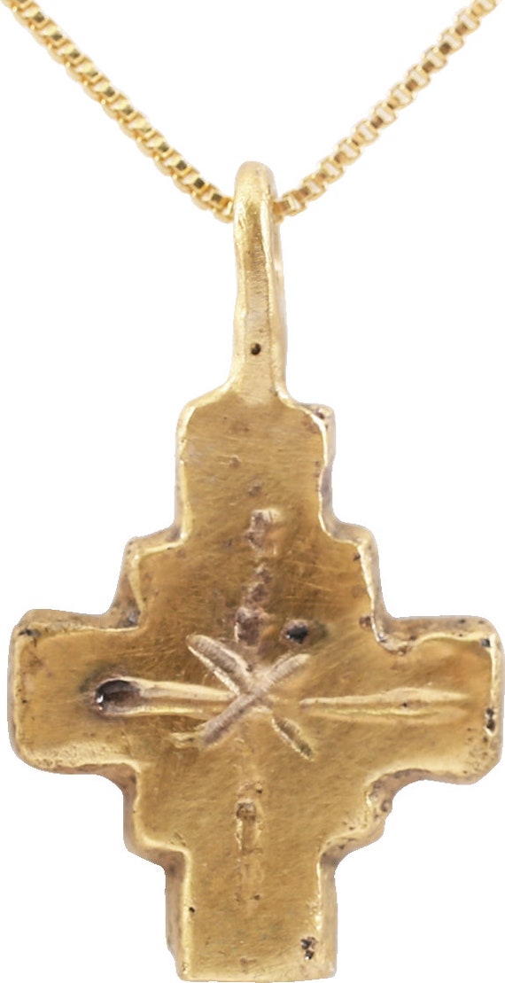 Charming European Pilgrim's Or Crusader’s Cross 8… - image 2