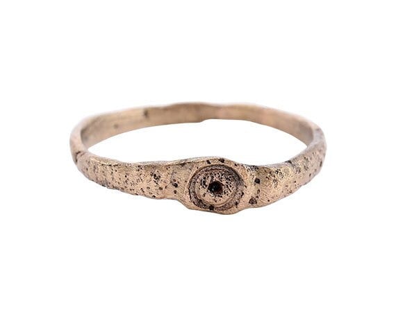 Ancient  Roman Evil Eye Ring, 1st-3rd C. AD. Size… - image 1