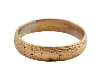 European Wedding Ring C.1400-60, Size 8 3/4