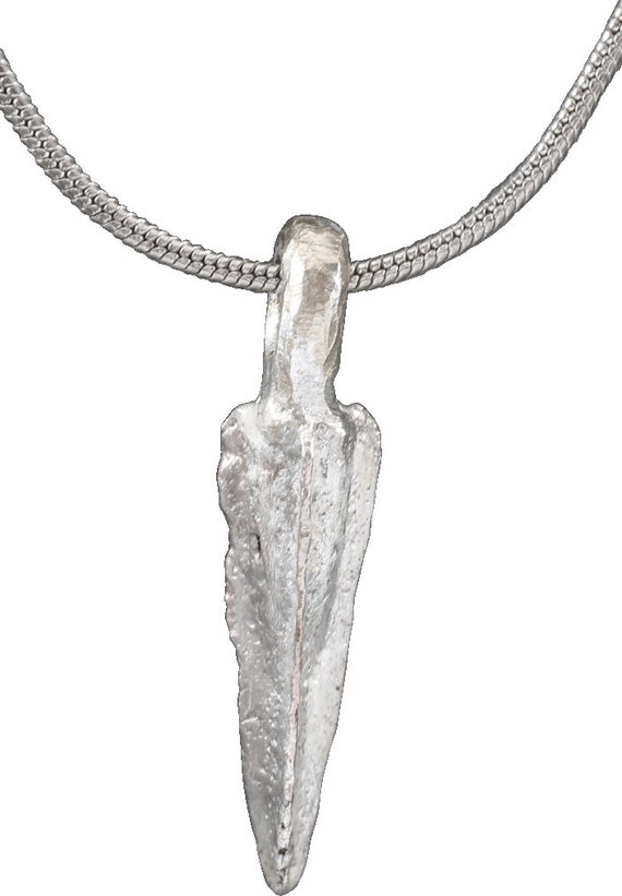Hellenistic Ancient  Greek Arrowhead Pendant Neck… - image 2