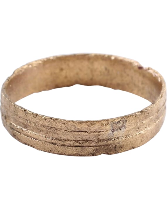 Size 8 1/4 Ancient Viking Wedding Ring, 850-1050 … - image 1