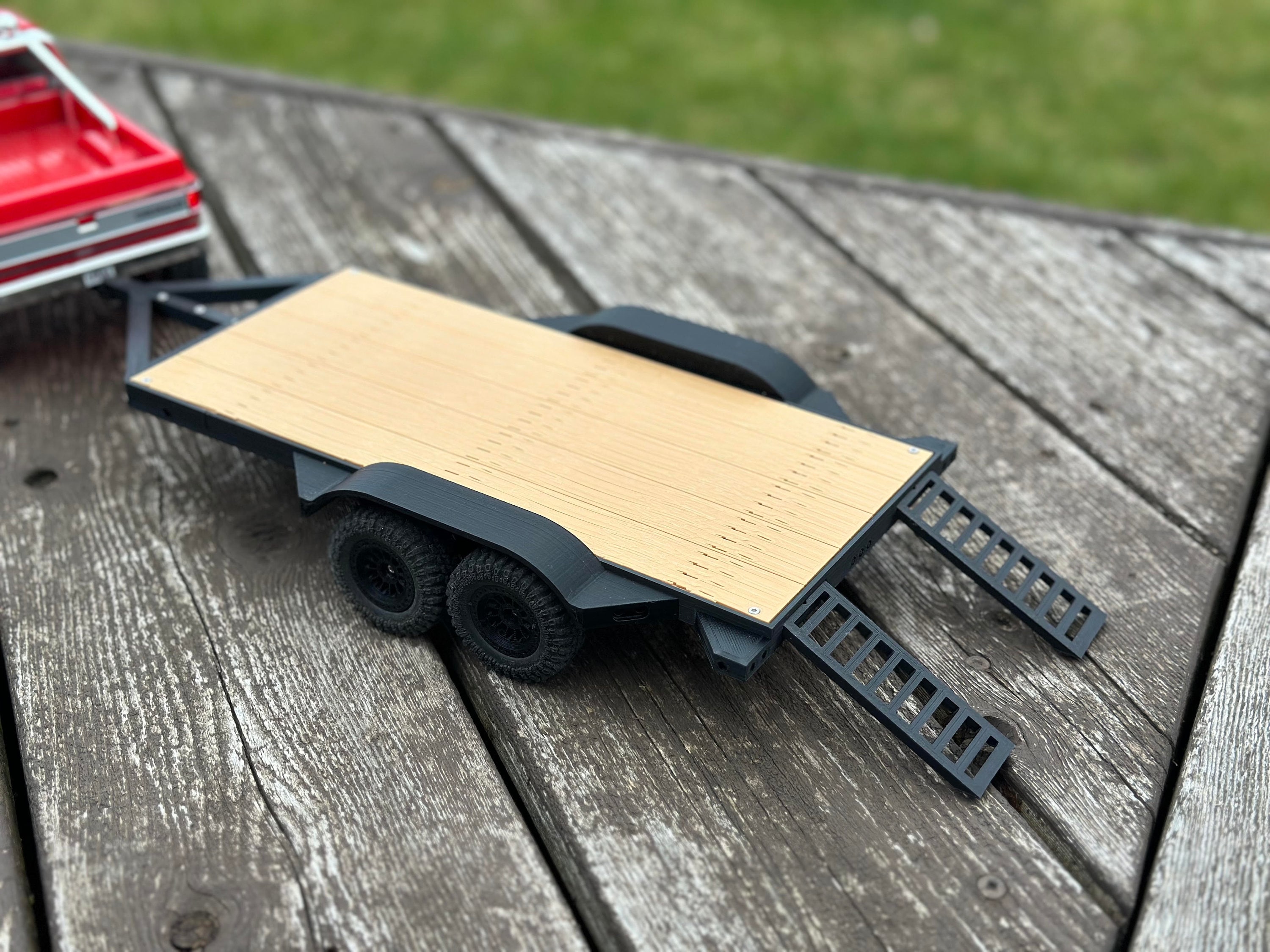 Trailer for the TRX4-M and other 1/18 Crawlers (Tires included)