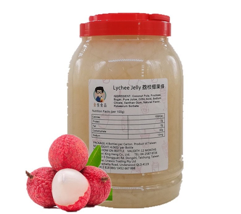 Lychee Coconut Jelly Variety Bubble Tea Jelly Do It Etsy UK