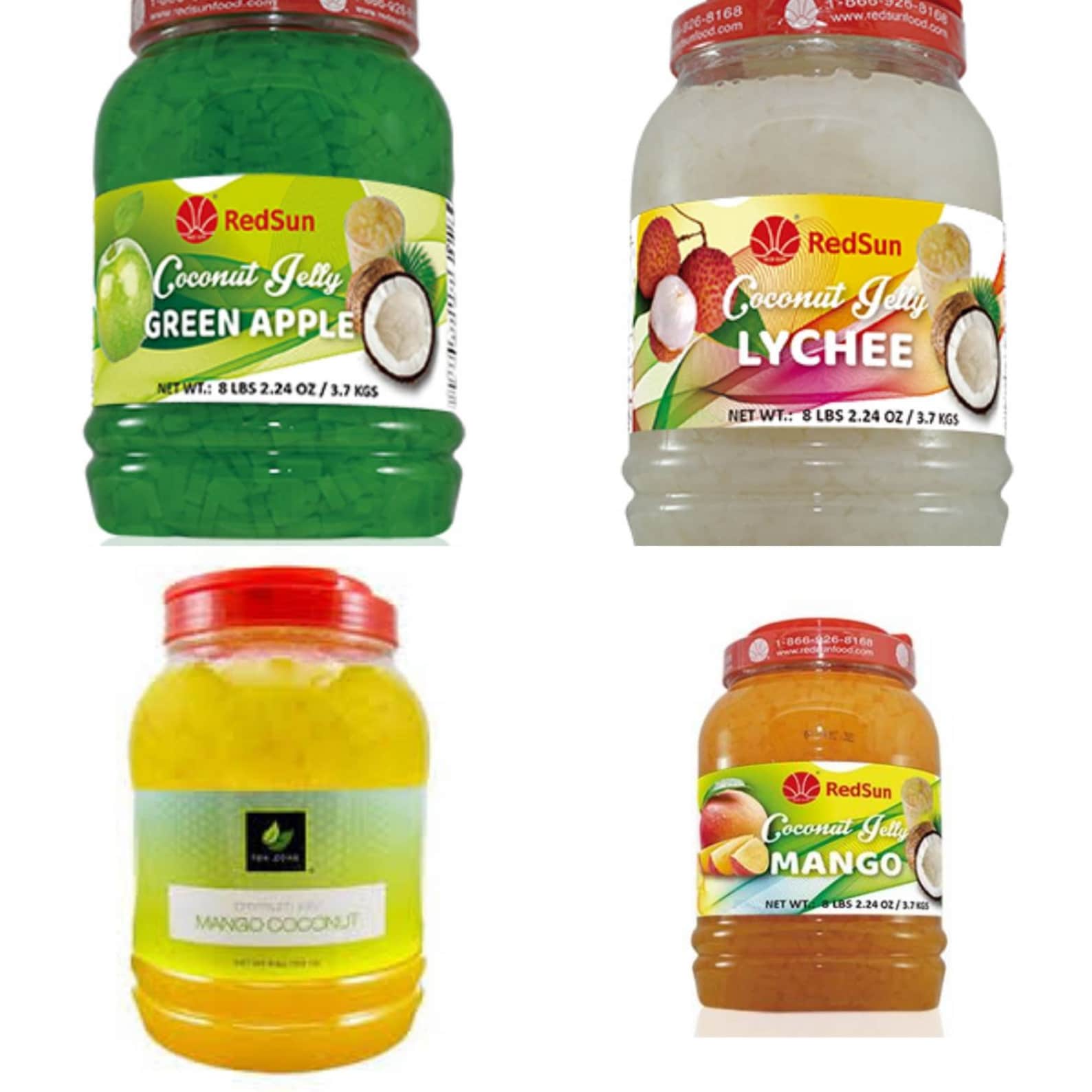 Lychee Coconut Jelly Variety Bubble Tea Jelly Do It Etsy Australia