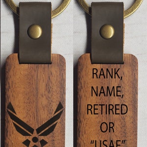 Militärische Holz Schlüsselanhänger